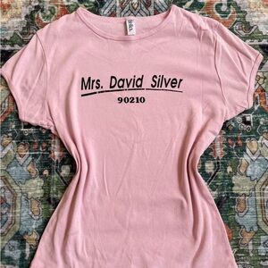 Abella Pink Fitted Short Sleeve Tee